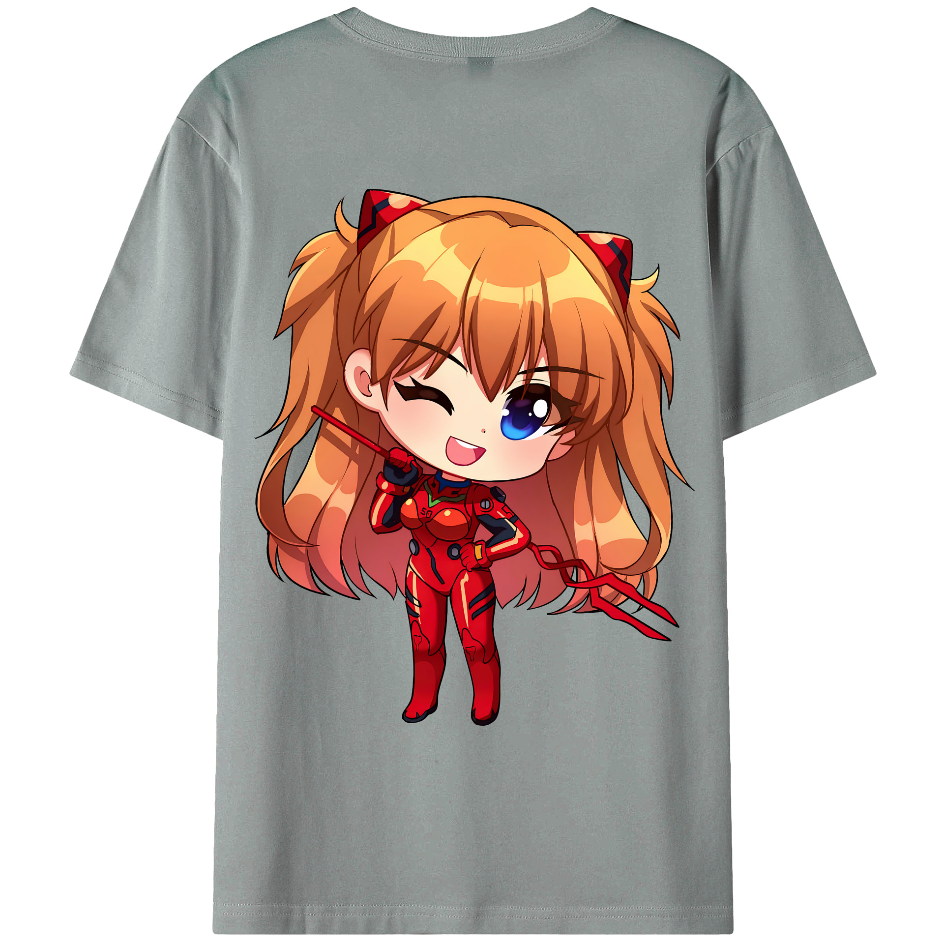 （画像用） EVA 新世紀エヴァンゲリオン 綿100％ メンズ半袖Tシャツ（バックプリント） 通気性